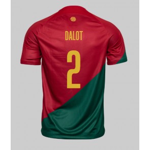 Portugal Diogo Dalot #2 Hjemmebanetrøje VM 2022 Kort ærmer
